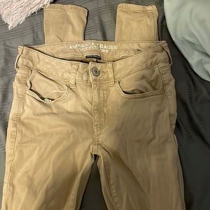 American eagle jeggings khakis size 2